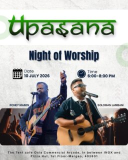 When words fail, worship speaks. 🎶✨
Join us for Upasana – Night of Worship as we lift one name—Jesus 👑

#upasana #worship #nightofworship